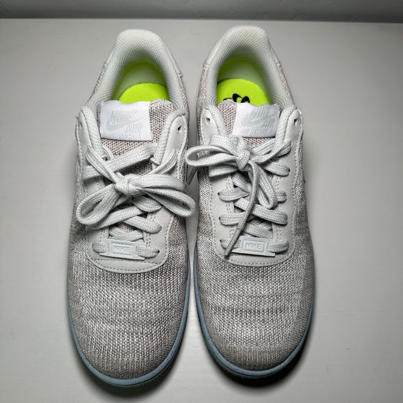 Nike Air Force 1 Crater Flyknit GS Youth 7Y White Photon Dust Sneaker - Picture 3 of 9